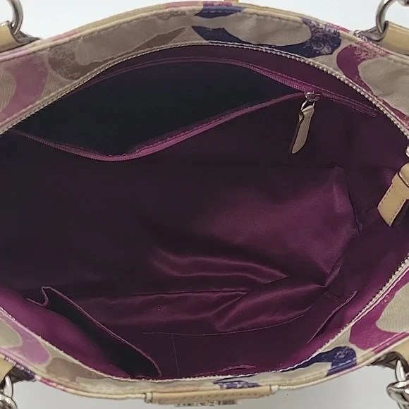 Coach Multicolor Signature Tote and Wallet Set - Picture 7 of 16